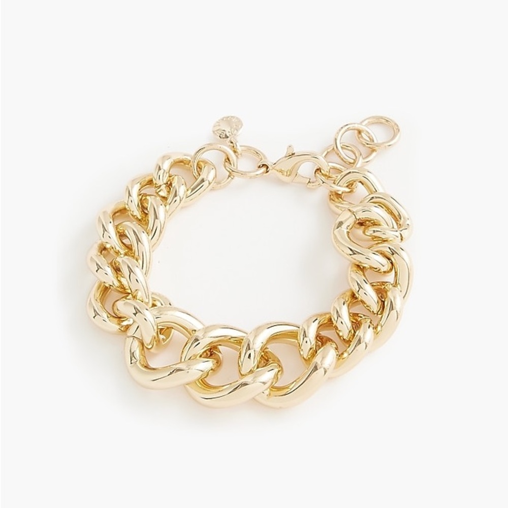 J. Crew Curb Chain Bracelet, Gold Color, one size, NWT
